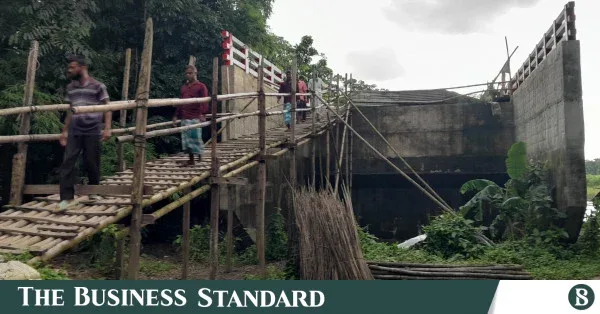 Shariatpur bridge remains unusable for two years due to lack of approach roads