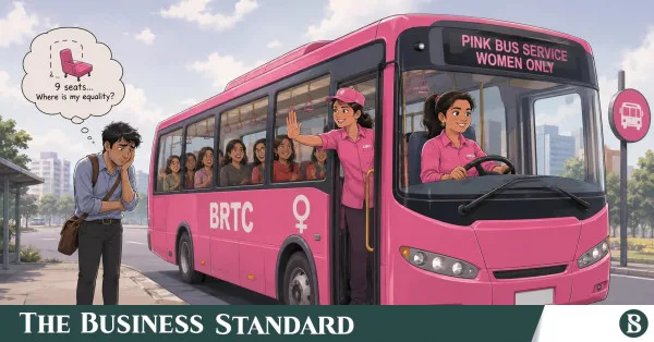Should nine seats be reserved for men on the Pink Bus?