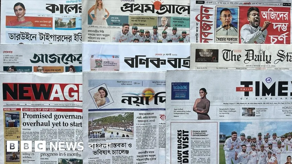 Monday's newspaper headlines highlight cricket victory and gas crisis