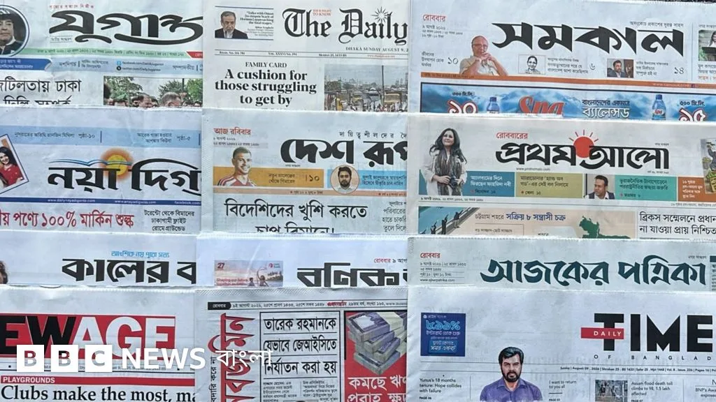 Newspaper headlines focus on presidential election