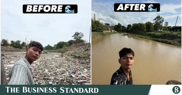 মধ্যপ্রদেশের নদী পরিষ্কারে ২০ বছর বয়সী তরুণের একক প্রচেষ্টা